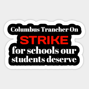 Columbus Ohio School Teachers Strike OH Teacher Sticker